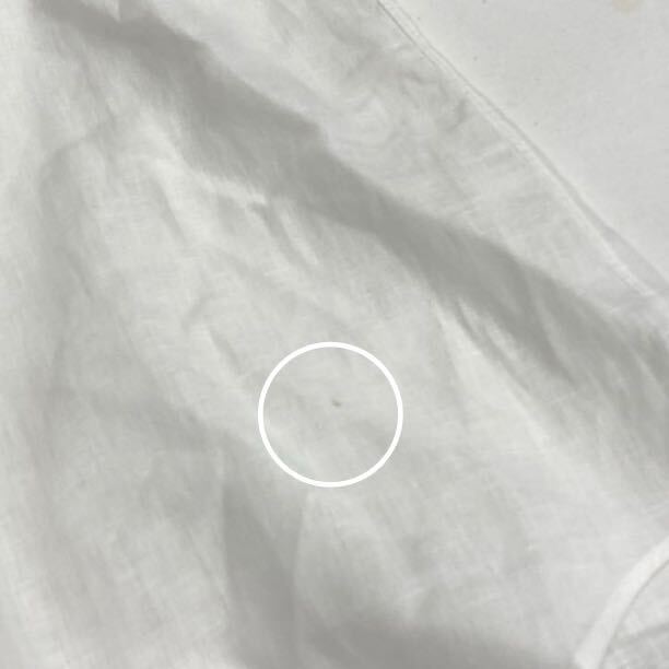 Dd30 Maker's Shirt メーガーズシャツ 鎌倉シャツ 長袖 シャツ リネン前開き 14 1/2（XL相当）麻100% ホワイトメンズ 紳士服_画像7
