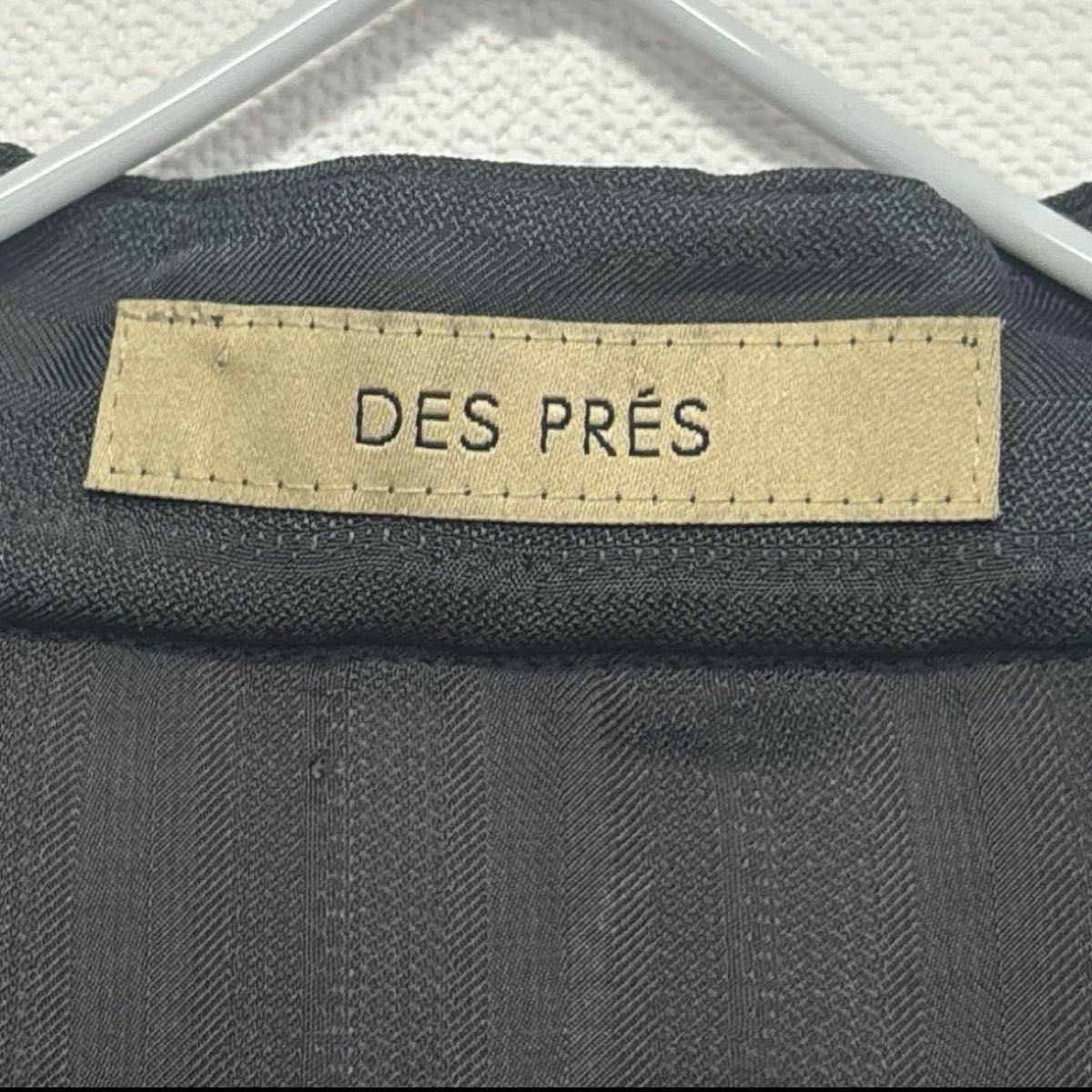 DES PRES シルクブラウス　グレー