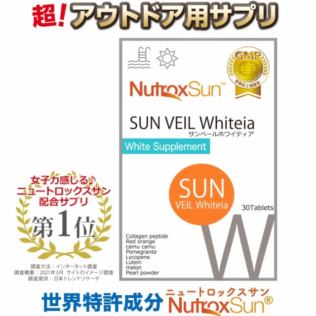 【新品・即決・送料込】 ニュートロックスサン 飲む 日焼け止め UV ケア サプリメント サンベールホワイティア ｜ 補償つき 全国送料無料の画像3