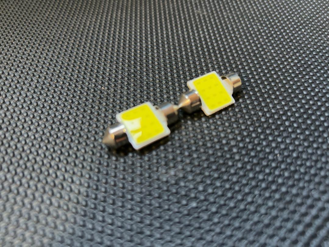 ★COB 12SMD　T10×31 LED ルームランプマップランプホワイト 2個_画像1