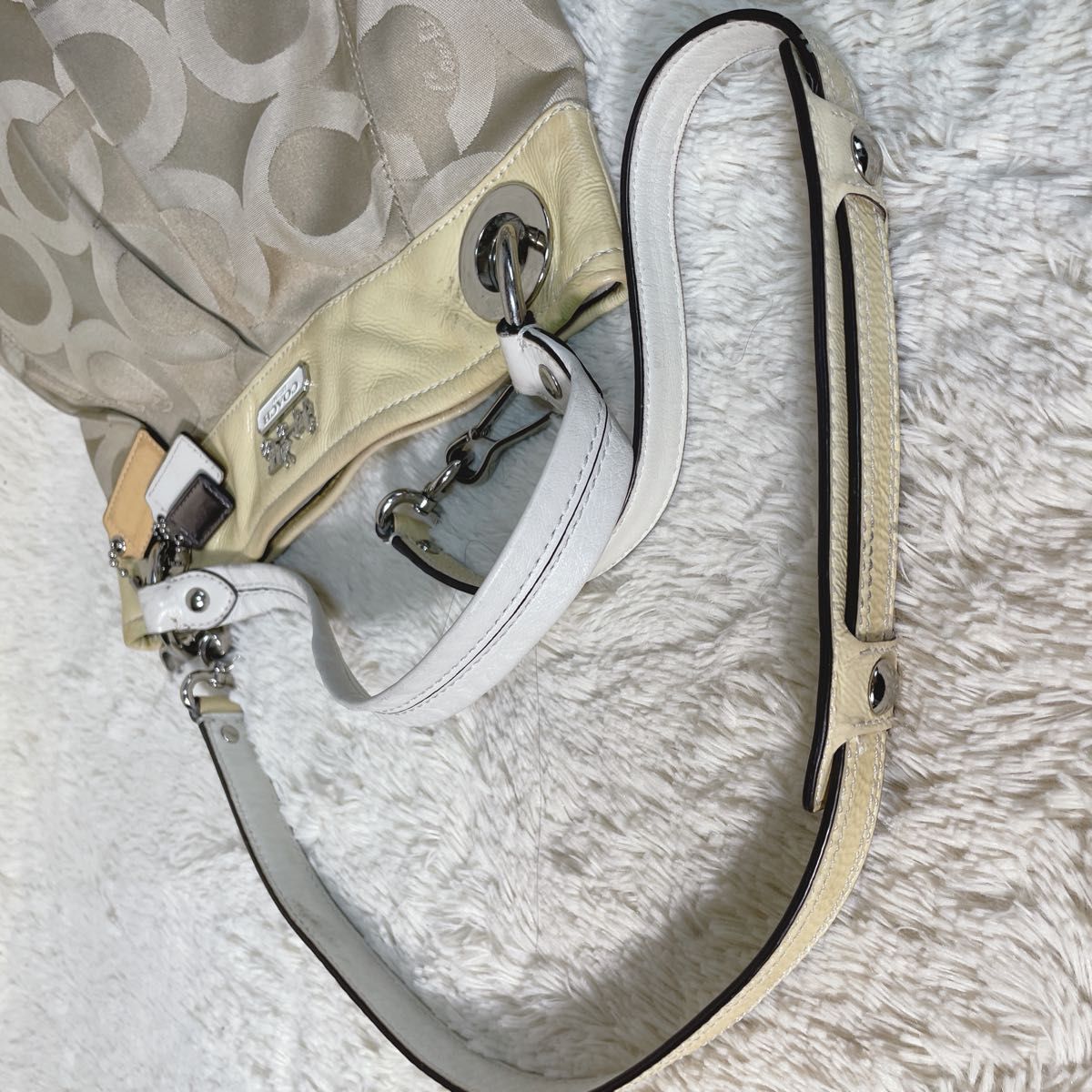 COACH コーチ 14579 ショルダーバッグ シグネチャー ベージュ 2way 斜め掛け ワンショルダー ハンドバッグ COACH コーチ 14579 ショルダーバッグ シグネチャー ベージュ 2way 斜め掛け ワンショルダー ハンドバッグ