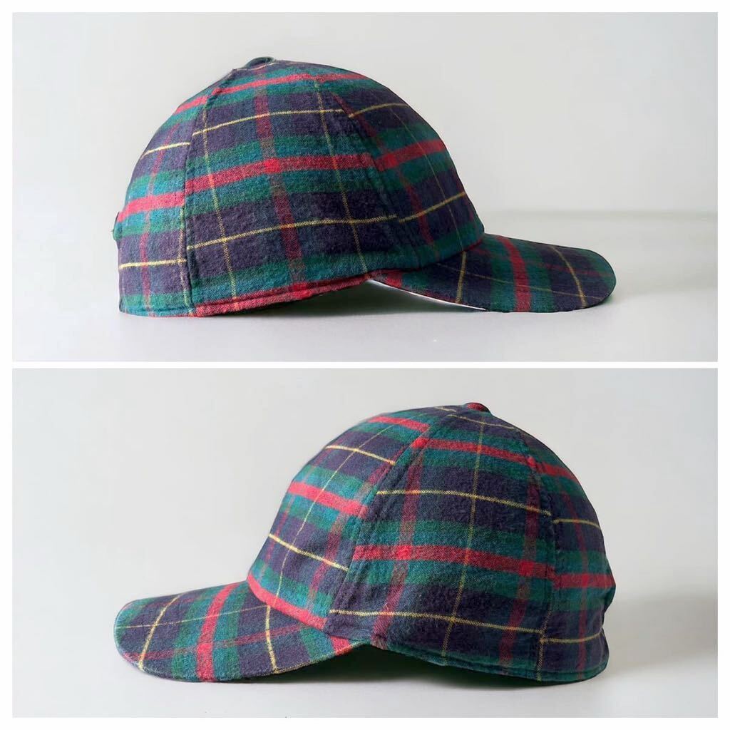 アメリカ購入 90's VINTAGE GAP チェック柄 6パネル キャップ アメリカ購入 90's VINTAGE GAP チェック柄 6パネル キャップ
