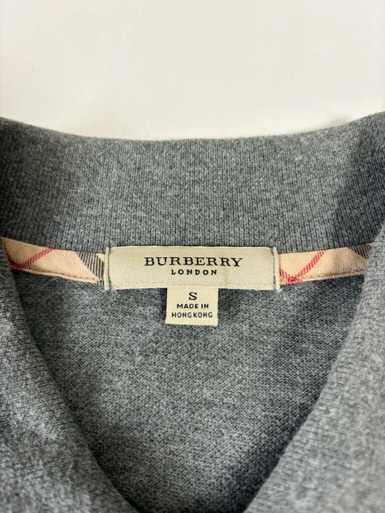 美品 BURBERRY LONDON 鹿の子 半袖 ポロシャツ ノヴァチェック シャツ ゴルフウェア バーバリー ロンドン 海外セールス品 香港製 輸入_画像4