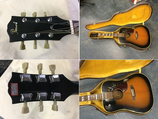 Pearl(パール) フォークギター、ハードケース付き 古い物です 重量1.9kgとにかく軽いです。日本製の画像4