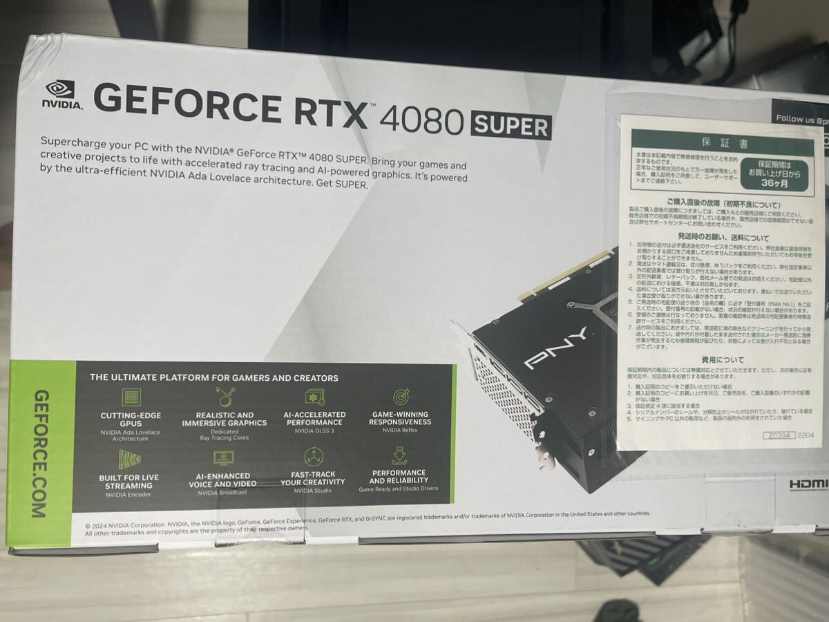 PNY GeForce RTX 4080 SUPER 未使用の画像2