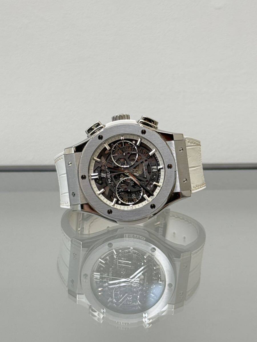 ウブロ クラシック フュージョン クロノグラフ スケルトン ホワイト HUBLOT 525.NE.0127.LRの画像4