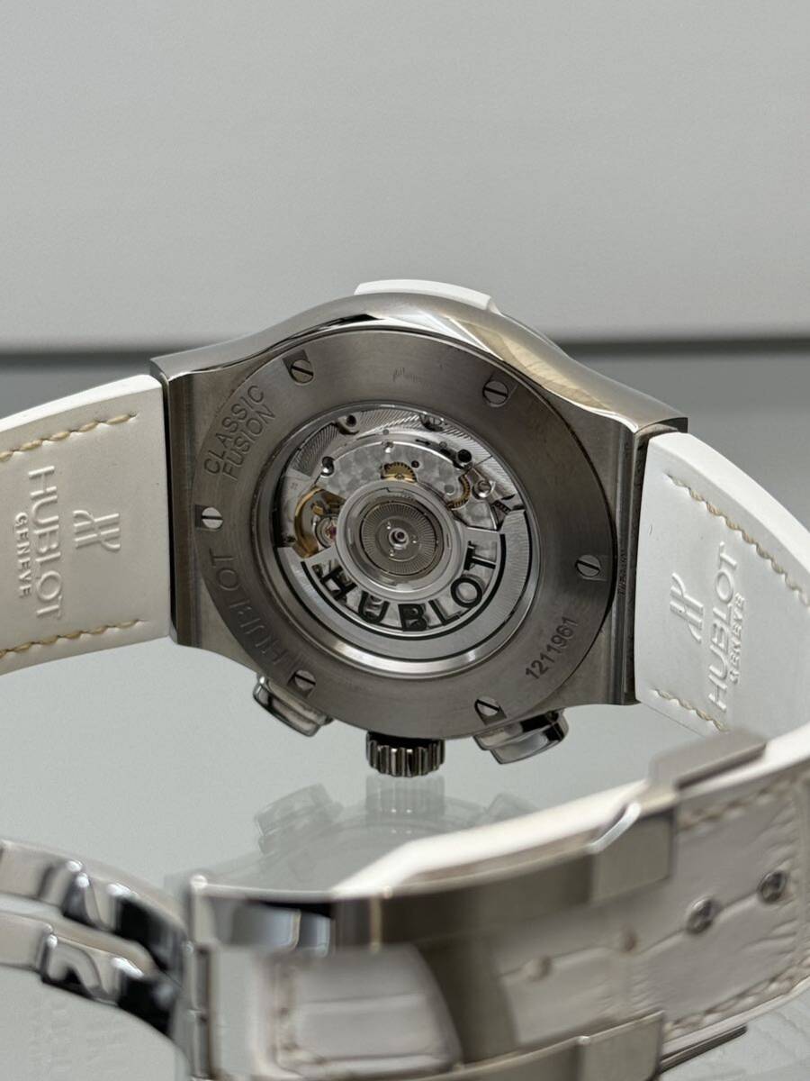 ウブロ クラシック フュージョン クロノグラフ スケルトン ホワイト HUBLOT 525.NE.0127.LRの画像7