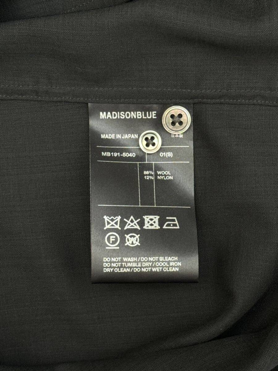 マディソンブルー ウール シャツ ブラック 01(S) MADISONBLUE 長袖シャツ ブラウスの画像9