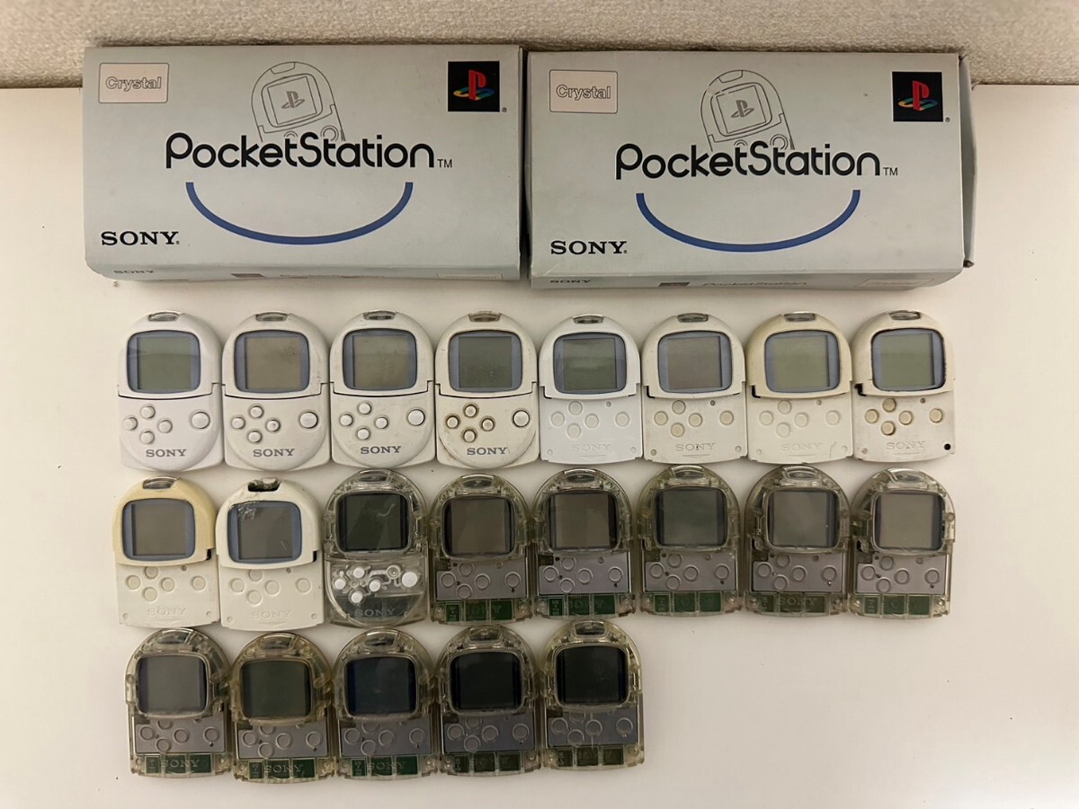 PS PocketStation не использовался 2 шт SCPH-4000 белый crystal совместно 23 шт. комплект POCKET STATION SONY Sony 