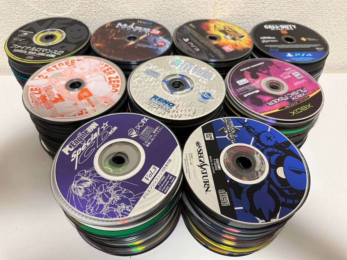 ゲームソフト　まとめて　約700枚 まとめ　大量 PS1 2 3 4 セガサターン　ドリームキャスト PCエンジン Neo Geo XBOX wii wiiu PCFX など