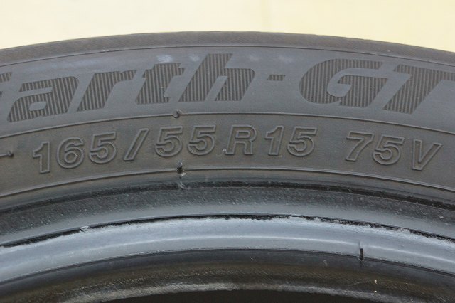 【中古】165/55R15 ヨコハマ ブルーアース GT AE51 22年 2本 スペア 応急の画像6