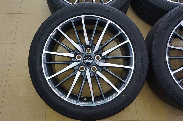 【バリ溝 中古 SET】レクサス LS460 LS600 Fスポーツ 純正 19インチ BBS RV748 ホイール 8J+35 ブリジストン レグノ GR-X1_画像2