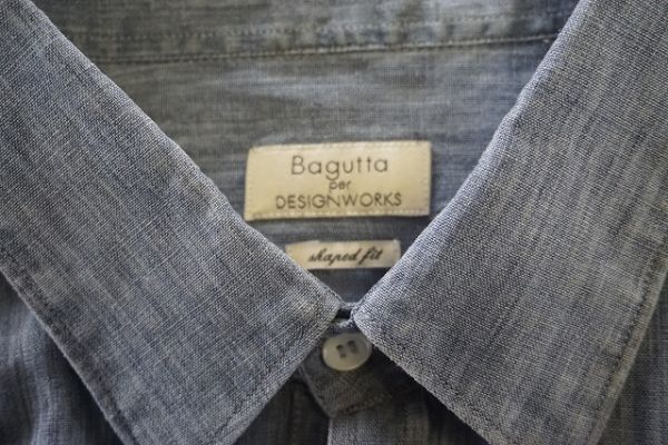 【即決】Bagutta メンズ 長袖シャツ タグ付き ネイビー系 サイズ:L【880411】_画像4