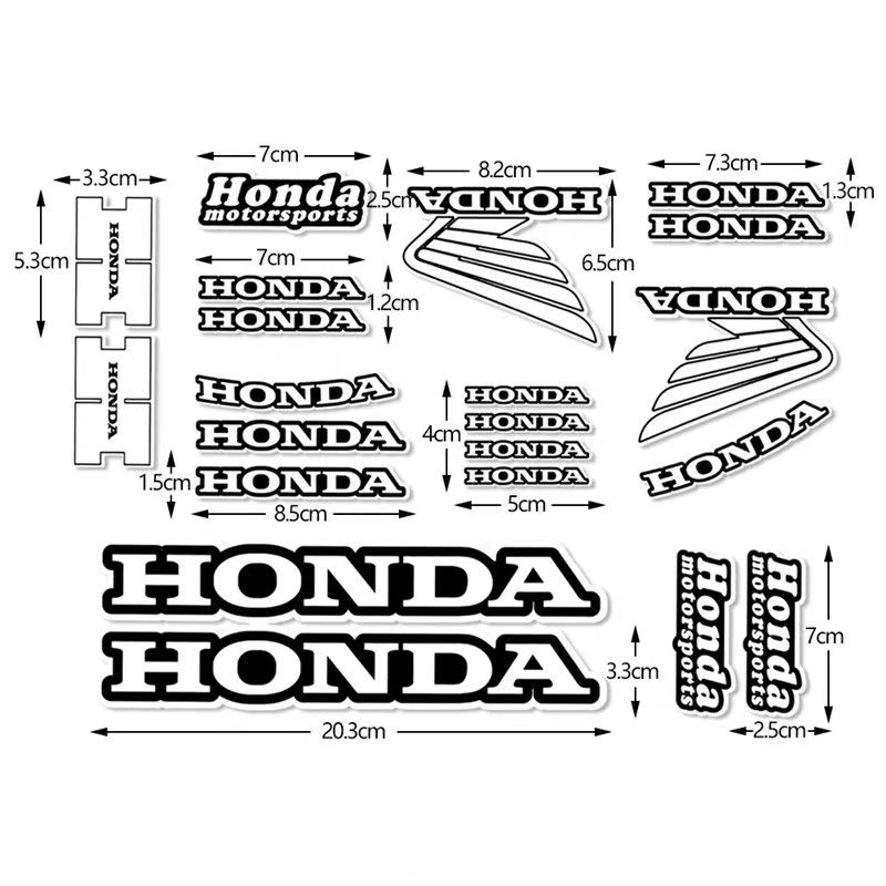 反射防水耐久性素材 ホンダエンブレムHONDAステッカープレミアム ウイングマークグッズセットカスタムドレスアップ 本田