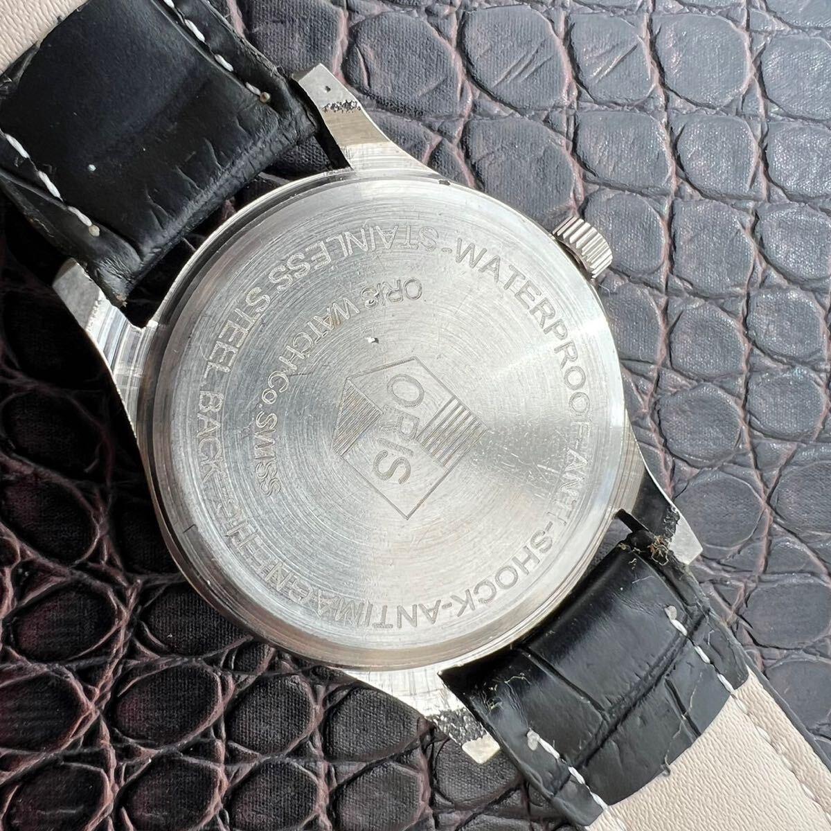【美品・調整済】オリス ORIS ビンテージ 機械式 手巻き ウォッチ 腕時計 メンズ 中古 アンティーク 動作良好 ディズニー ミッキー NO.731の画像4