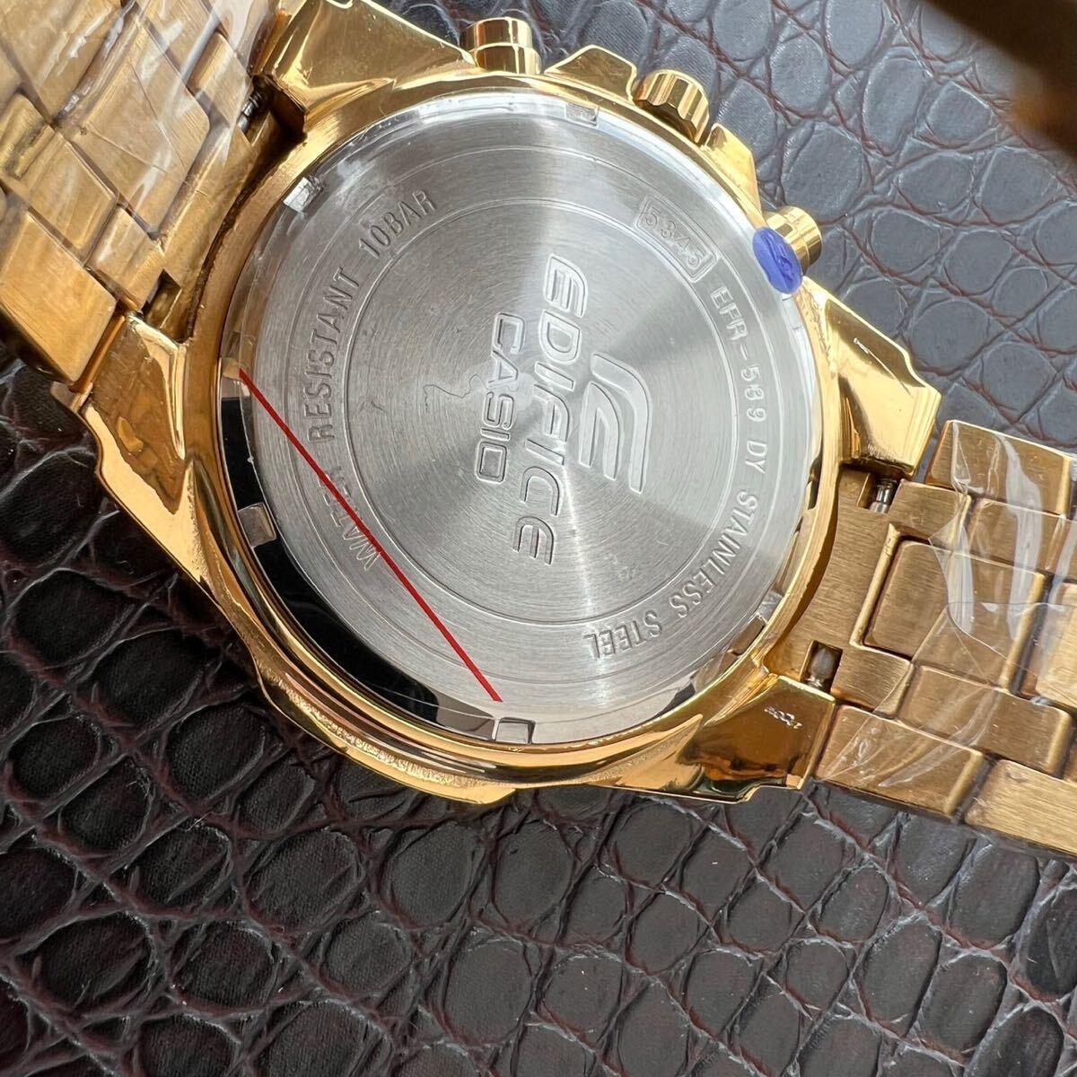 【未使用品】CASIO カシオ EDIFICE エディフィス 腕時計 クロノグラフ 正規品 ビジネス メンズ 10気圧防水 ダイバーズ ウォッチ NO.766の画像5
