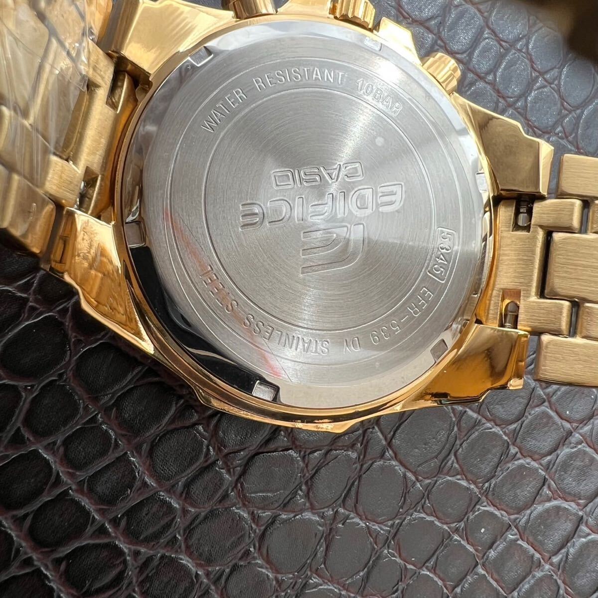 【未使用品】CASIO カシオ EDIFICE エディフィス 腕時計 クロノグラフ 正規品 ビジネス メンズ 10気圧防水 ダイバーズ ウォッチ NO.772の画像5