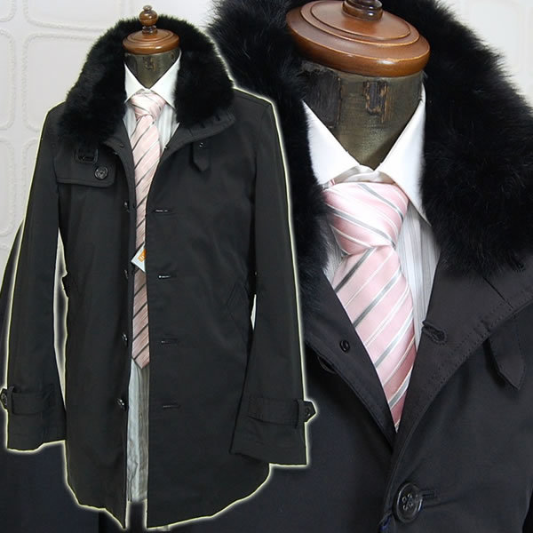 27300 jpy V70%OFFV free shipping V new goods V Jun men liner coat M black V fur coat V liner demountable 