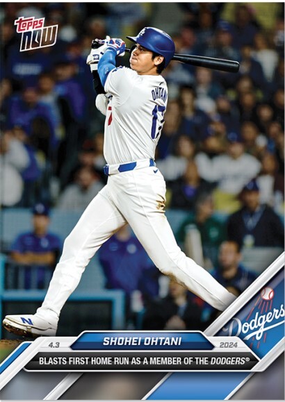 ■TOPPS NOW 2024 大谷翔平 ドジャース移籍 1号ホームラン 記念カード Shohei OHTANI card #36 ゆうパケットポストmini可能 Hの画像1