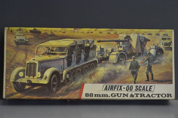 #16／旧BOX・英軍 88mm.GUN & TRACTOR ／1:72　AIRFIX製_画像1