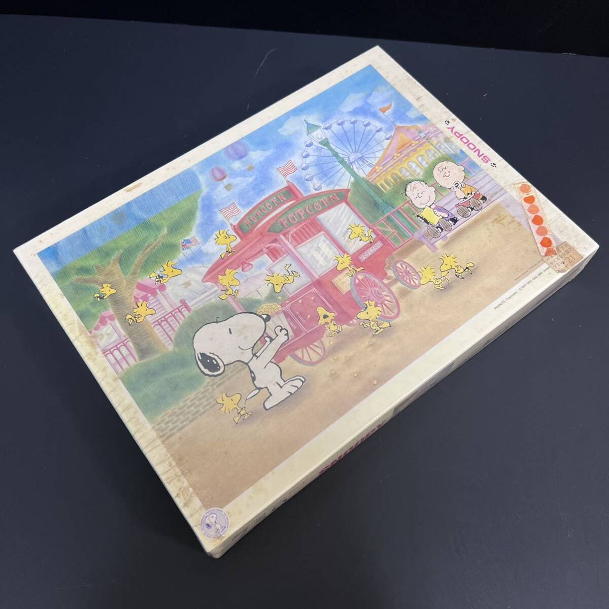 1円スタート 廃盤 アポロ社 スヌーピー ジグソーパズル ポップコーン・バード 750ピース 620×450 SNOOPY 未開封品 希少の画像9