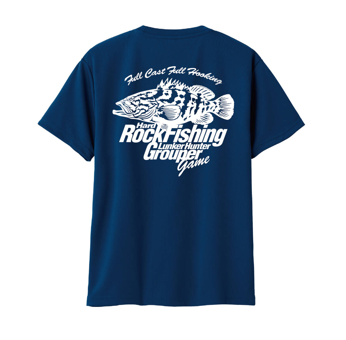 ☆ イラスト ロックフィッシュ釣りTシャツ クエ／グルーパーゲーム／ドライTシャツの画像5