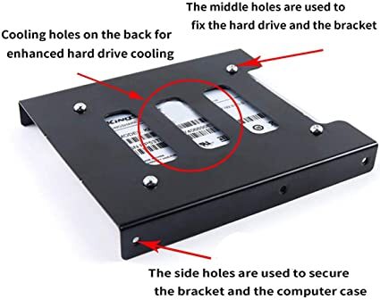 2.5インチSSD/HDD → 3.5インチ 変換 PC用 マウンタ ブラケット HDD/SSD用サイズ変換 ケース ブラケットの画像10
