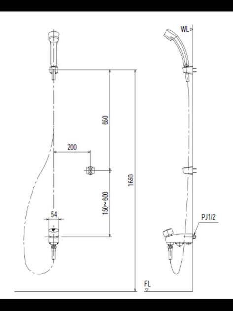 LIXIL・INAX BF-2118PSD 洗い場専用セルフストップ付シャワー水栓・単水栓 新品未開封の画像2