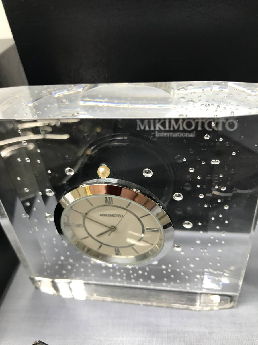 MIKIMOTO ミキモト 置き時計 フォトフレーム 小物入れ ブックマーカー 真珠付の画像7