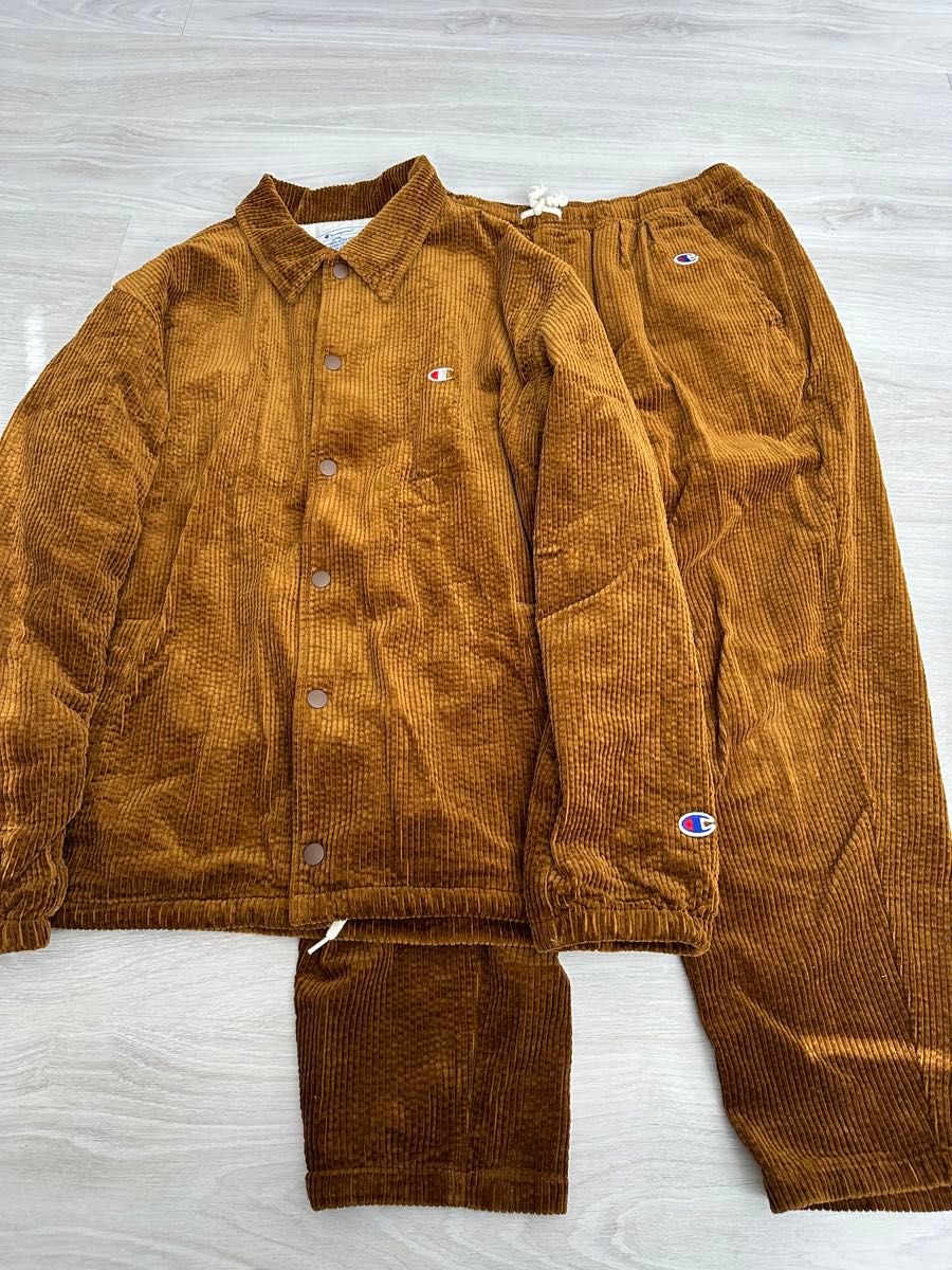 champion チャンピオン コーデュロイ ジャケットパンツ セット champion チャンピオン コーデュロイ ジャケットパンツ セット