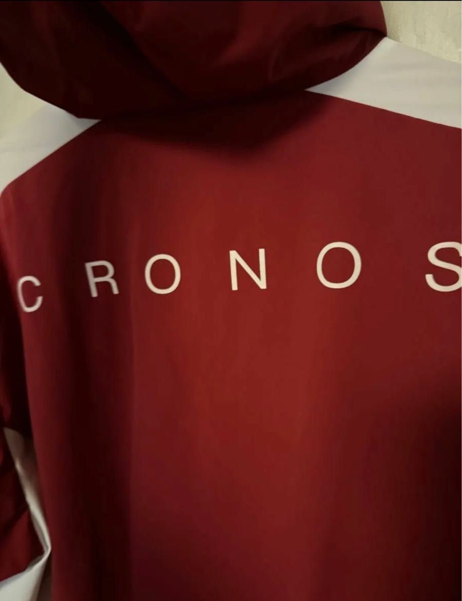 クロノス CRONOS ナイロンジャケット パーカー Sサイズ レッド 赤