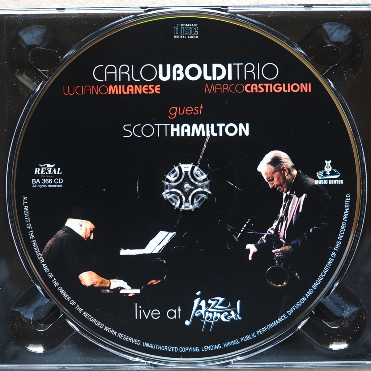 【ジャズ CD】カルロ・ウボルディ/スコット・ハミルトン/Live At Jazz Appeal feat.Scott Hamilton/Carlo Uboldi/ライヴ盤/の画像4