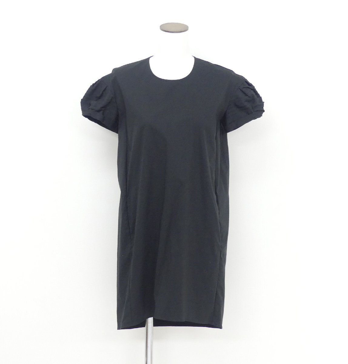 YOKO CHAN ヨーコチャン ドレス 38 ブラック コットンBLEND '18年商品 YCD-118-369の画像3