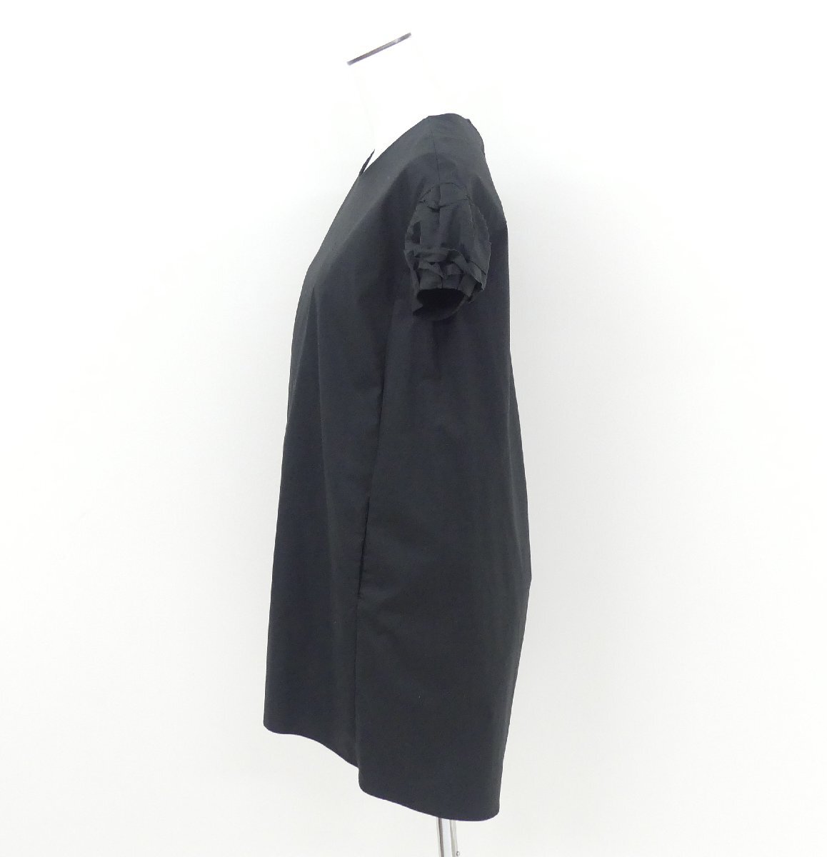 YOKO CHAN ヨーコチャン ドレス 38 ブラック コットンBLEND '18年商品 YCD-118-369の画像4