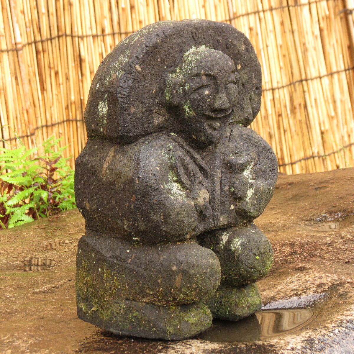 田の神様 高さ31cm 重量8.5kg タノカンサー 庭石 九州産天然石の画像4