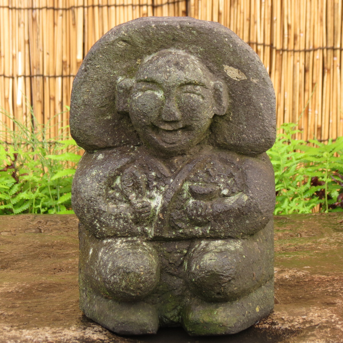 田の神様 高さ31cm 重量8.5kg タノカンサー 庭石 九州産天然石の画像1