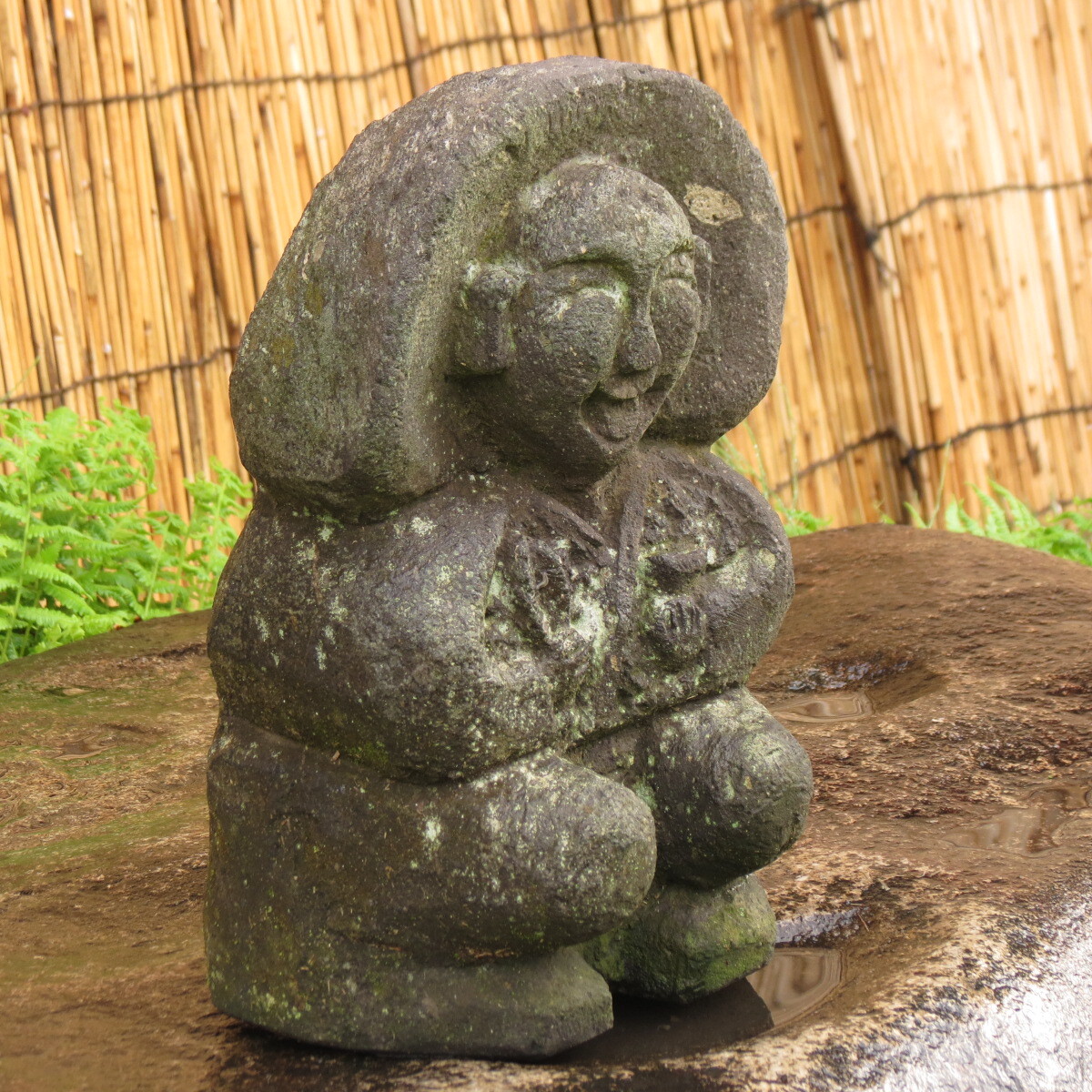 田の神様 高さ31cm 重量8.5kg タノカンサー 庭石 九州産天然石の画像4