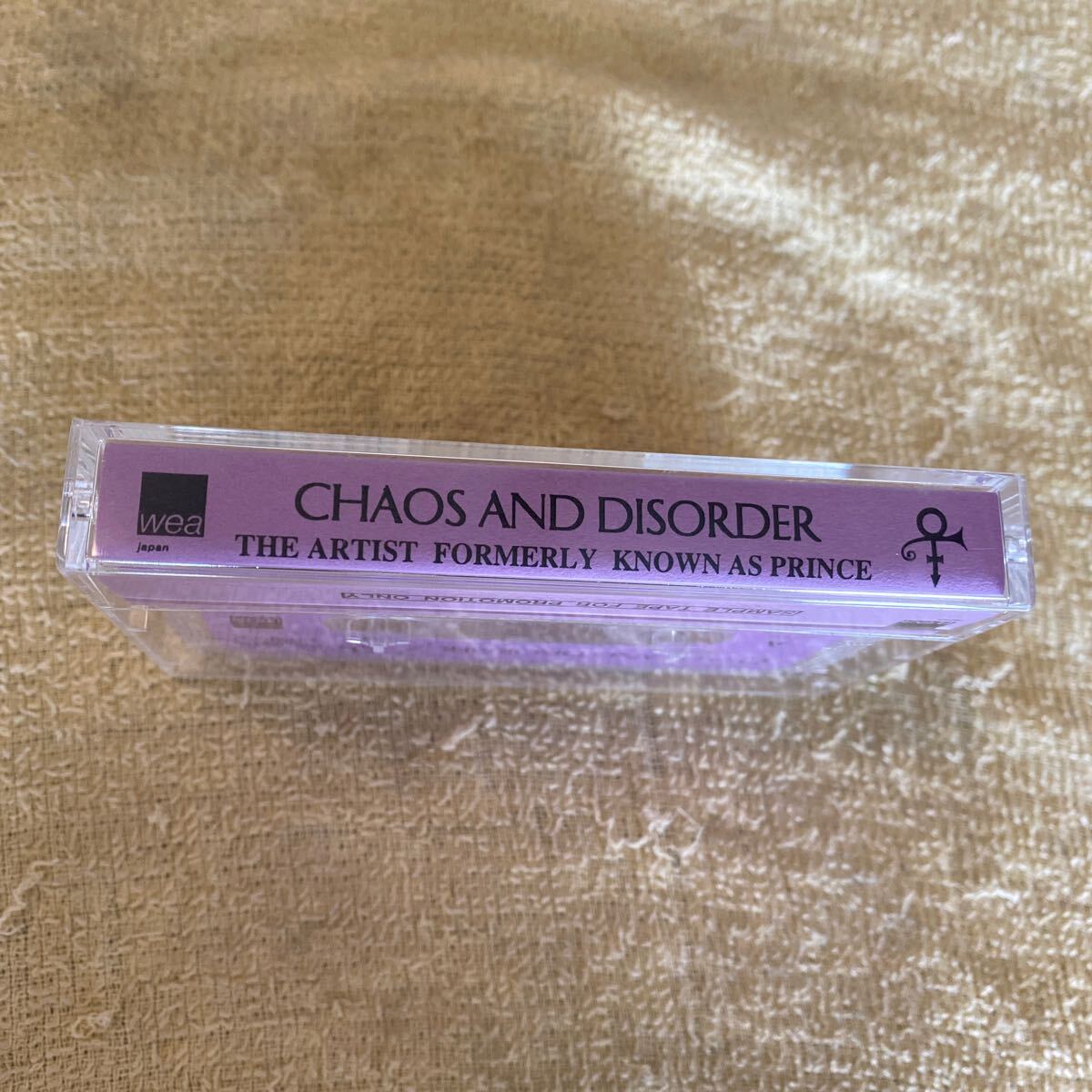THE ARTIST FORMERLY KNOWN AS PRINCE / CHAOS AND DISORDER promo cassette tape 