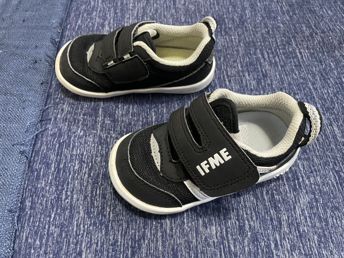 イフミー　IFME スニーカー 14.5センチ　黒　キッズ 靴