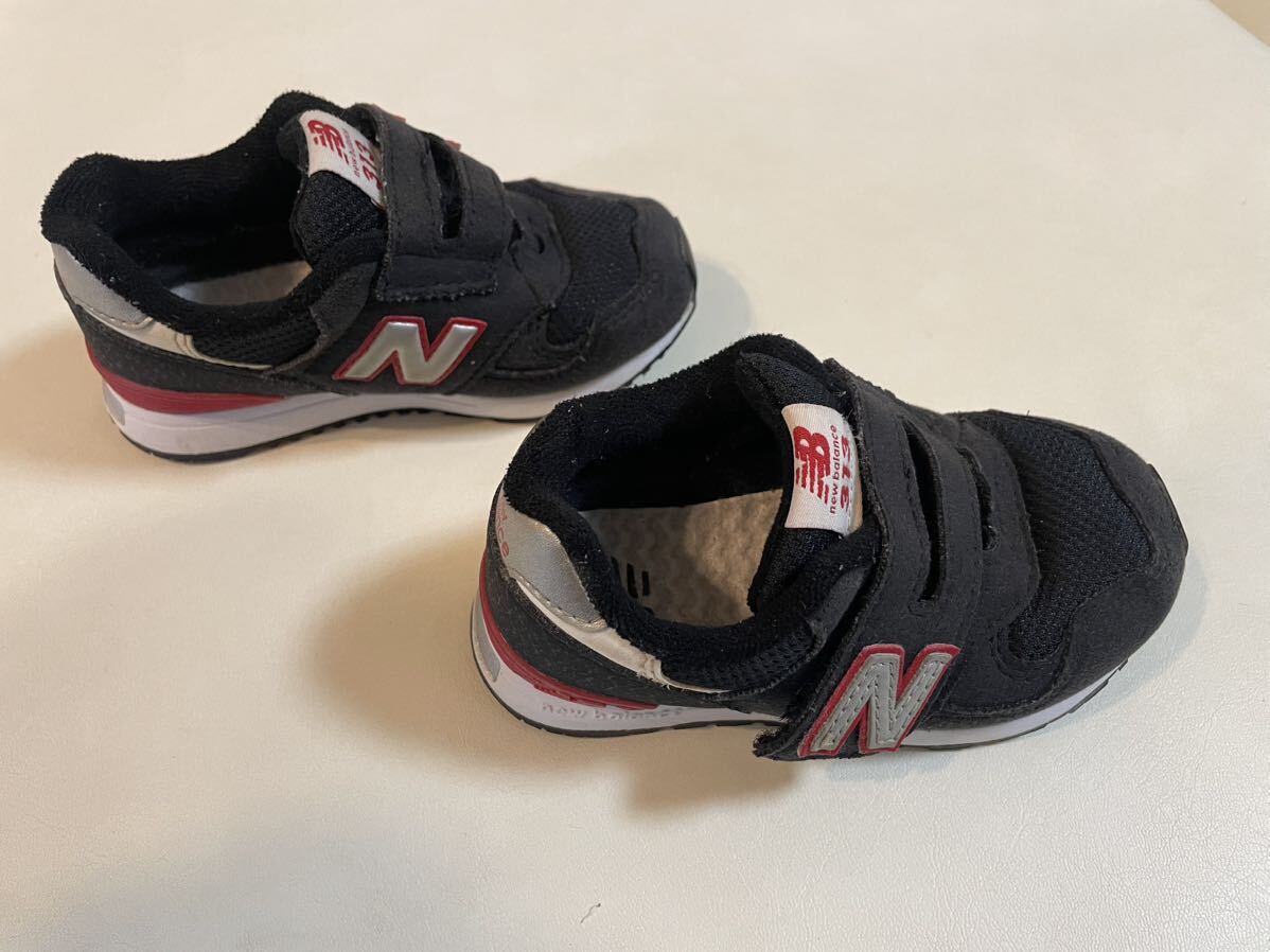 ニューバランス NEW balance 黒 キッズ スニーカー シューズ 14.5センチ_画像3