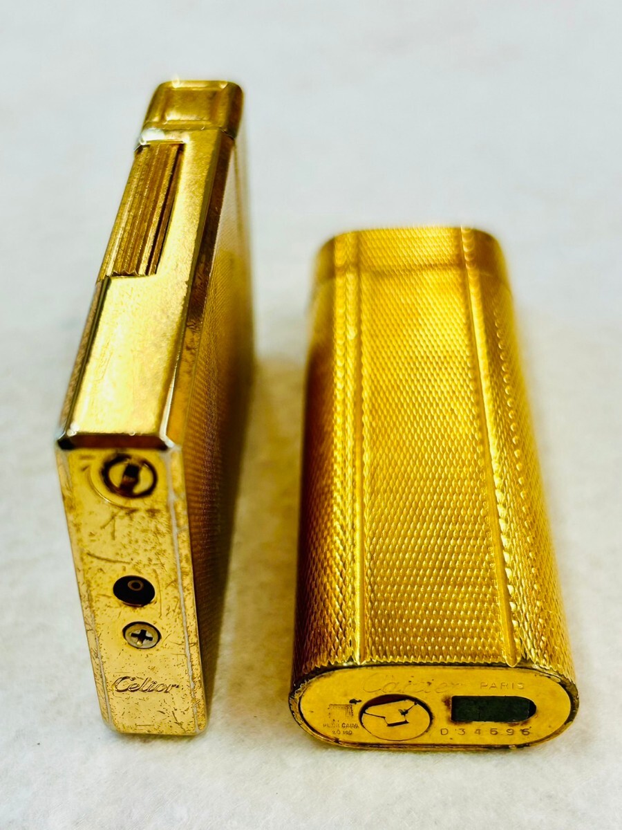  Dunhill * Cartier зажигалка . суммировать Gold курение .