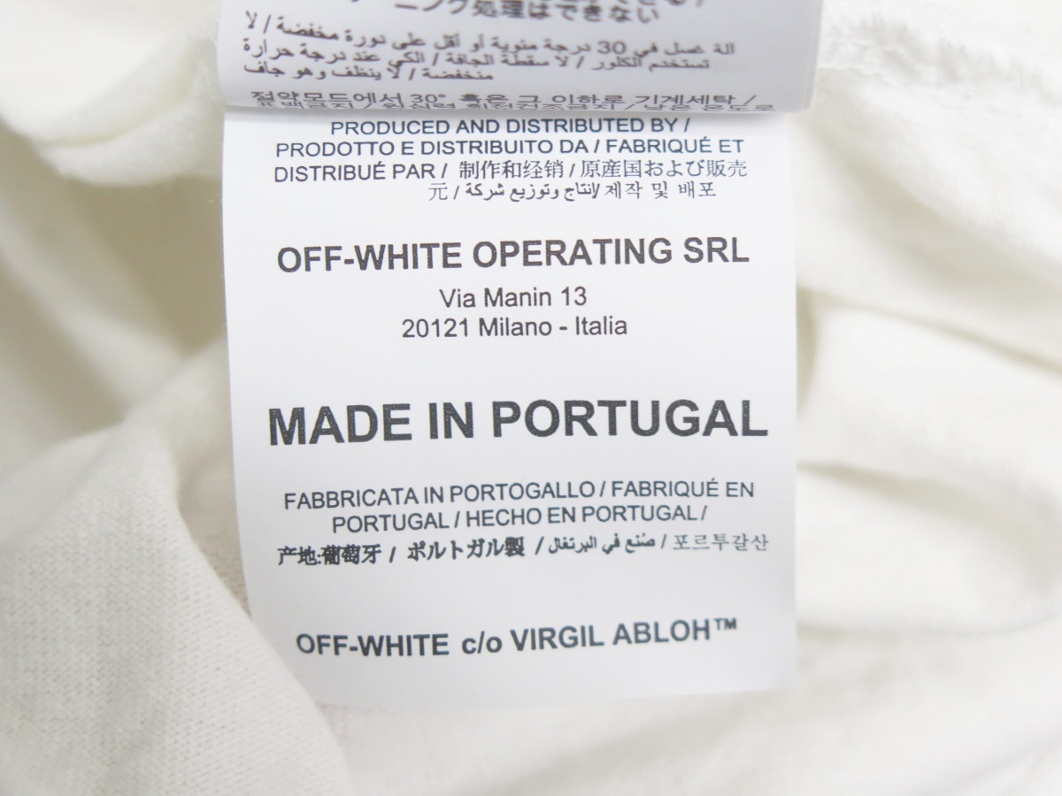 OFF-WHITE オフホワイト OMAB032E19185010 SPLITTED ARROWS OVER MOCK TEE モックネックTシャツ_画像6