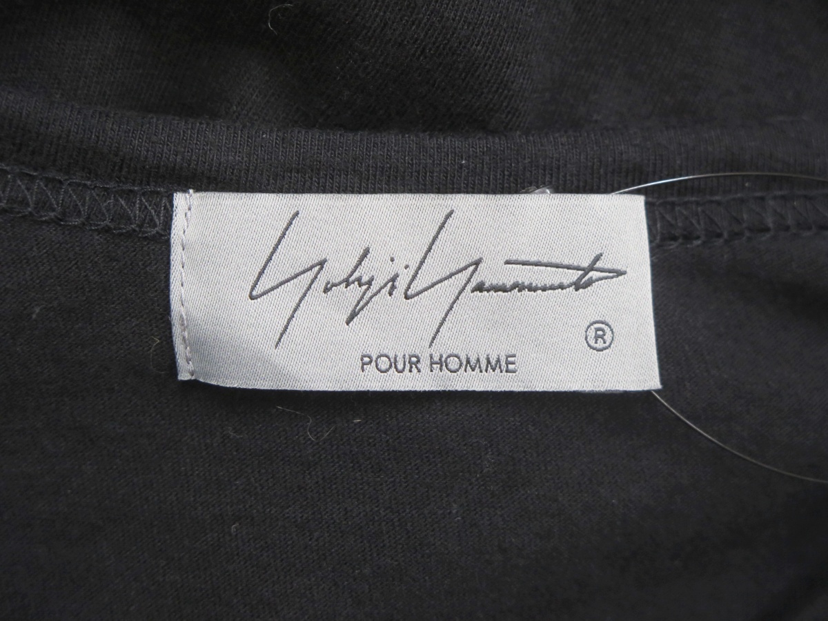 Yohji Yamamoto POUR HOMME ヨウジヤマモトプールオム HZ-T72-097 23SS 顔料 PT 半袖 B Tシャツ　美品_画像7