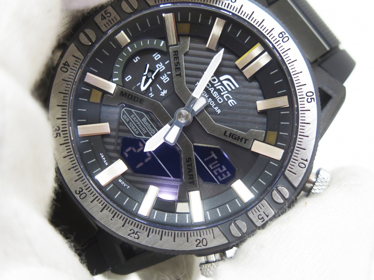 CASIO カシオ EDIFICE ECB-2000YTP-1AJF モバイルリンク 腕時計　美品_画像8