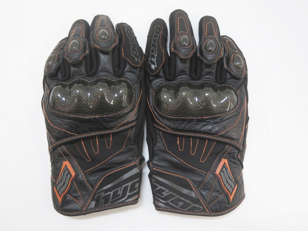 HYOD ヒョウドウ ST-X CORE LEATHER GLOVES ライディンググローブ ブラック系 LL_画像1