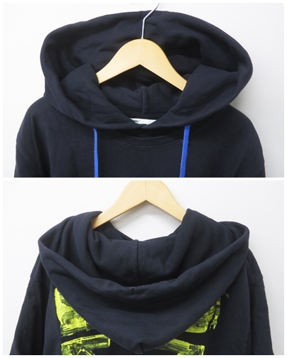 OFF-WHITE オフホワイト OMAB033F19185010 19AW ARROWS DOUBLE TEE HOODIE レイヤード パーカー_画像7