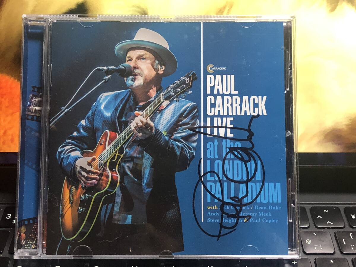 （P）ポール・キャラック Paul Carrack★Live at the London Pallasdium サイン入り_画像1