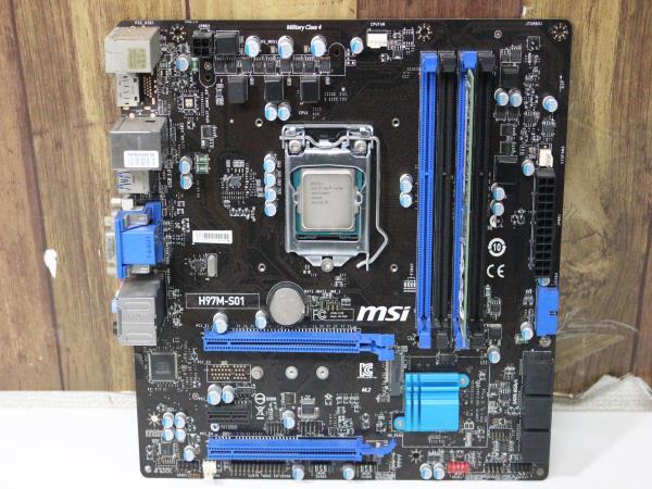 S2752 80 マザーボードH97M-S01 + Core i7 4790K + メモリ/8GB_画像1