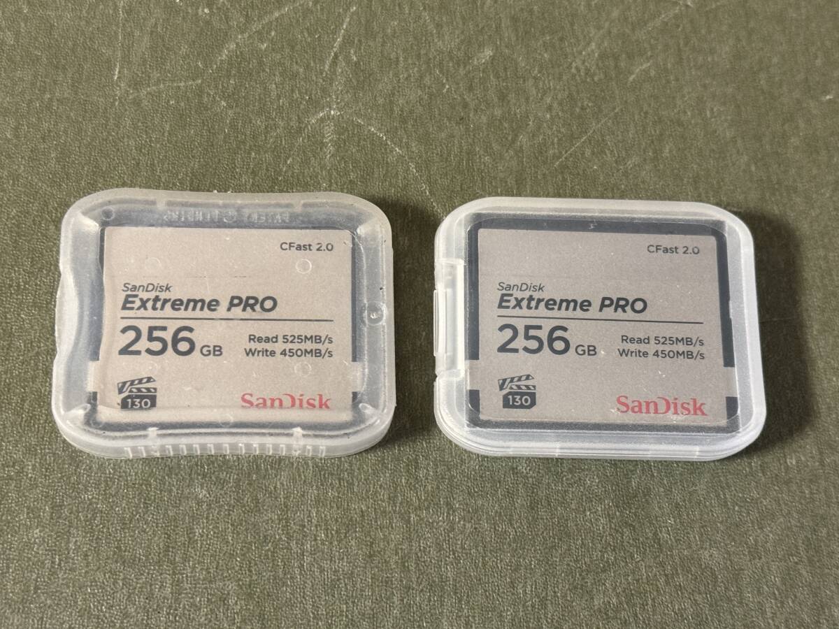 【ARRIカメラ対応】SanDisk CFast2.0 Extreme PRO 256GB 2枚セット⑨_画像1