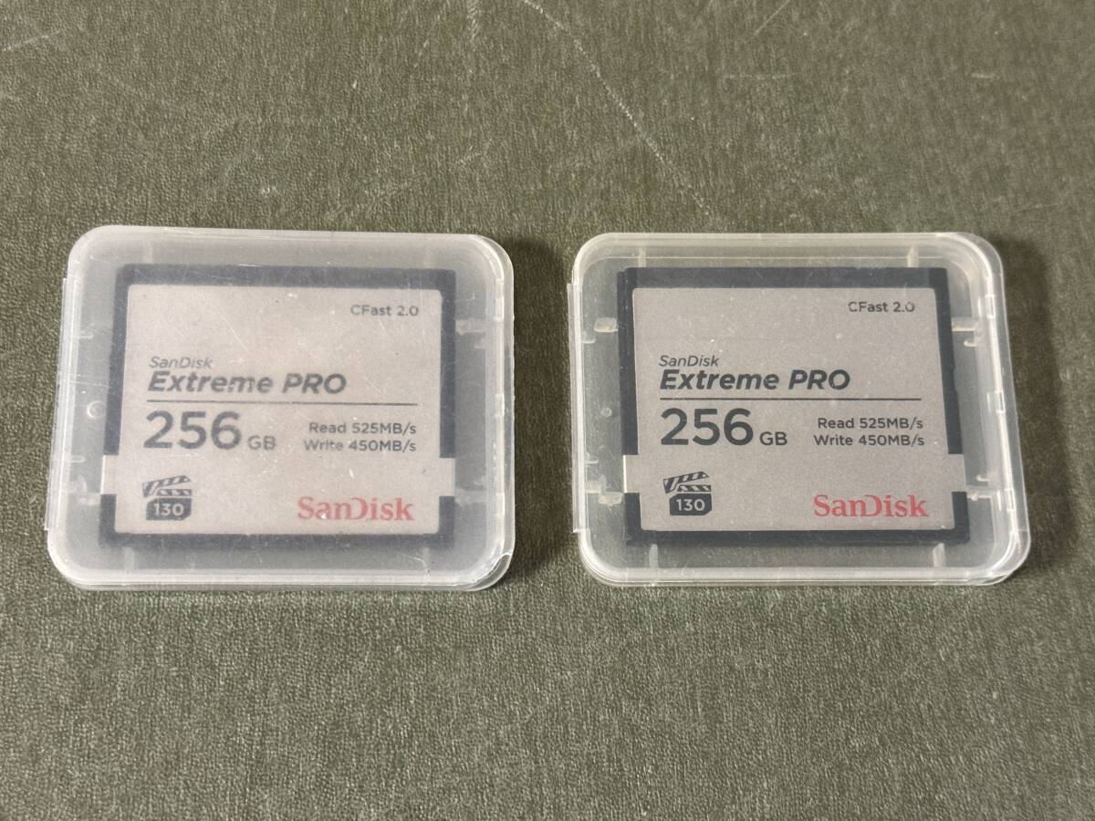 【ARRIカメラ対応】SanDisk CFast2.0 Extreme PRO 256GB 2枚セット⑪_画像1
